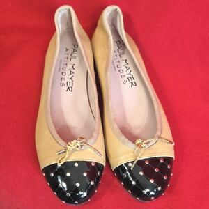PAUL MAYER Attitudes Leather Ballet Flats Womens Size‎ 7.5